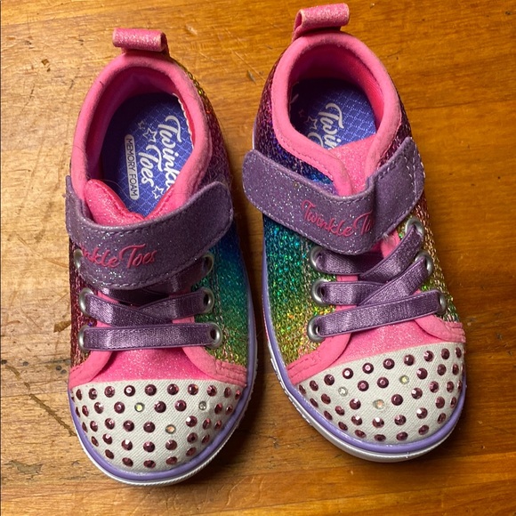 Skechers Twinkle Toes Multicolor Sneakers - Picture 1 of 6
